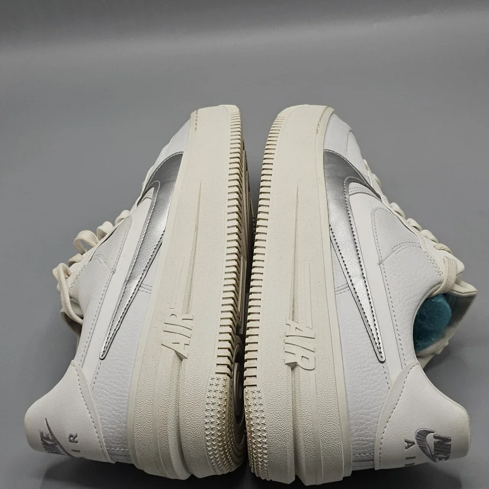 Nike Air Force 1 Platform PLT.AF.ORM Shoes Summit Silver Size 10.5 DJ9946-101